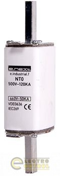 Предохранитель плавкий e.industrial.f.NT0.63, габарит 0, 63А
