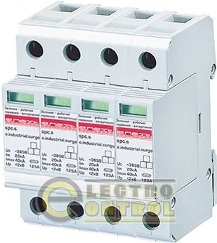 Розрядник перенапруги e.industrial.surge.spc.s.3.1, клас ІЗ, 3р+1р