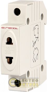 Розетка на DIN-рейку e.socket.stand.din, 230 В
