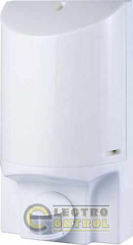 Светильник настенный с датчиком движения e.sensor.lum.52.e27.white (белый) 180 °, IP44