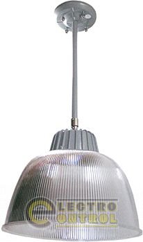 Светильник подвесной e.save.high.light.01.65 под энергосберегающую лампу до 65 Вт (плафон поликарбонатный+подвес)