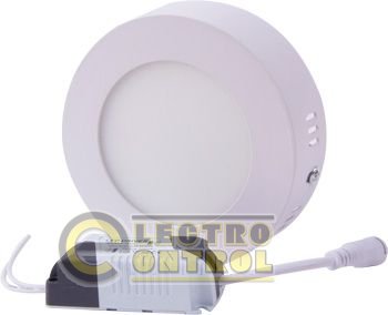 Світильник світлодіодний накладний e.LED.MP.Round.S.6.4500. коло, 6Вт, 4500 ДО, 420Лм