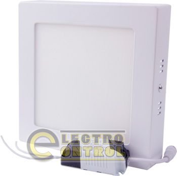 Світильник світлодіодний накладний e.LED.MP.Square.S.12.4500. квадрат, 12Вт, 4500 ДО, 840Лм