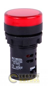 Светосигнальная арматура e.ad22.230.red &#216;22мм 230В АС красная