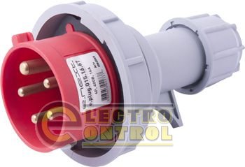 Силова вилка переносна e.plug.015.16.67, 5п., 400В, 16А, IP 67