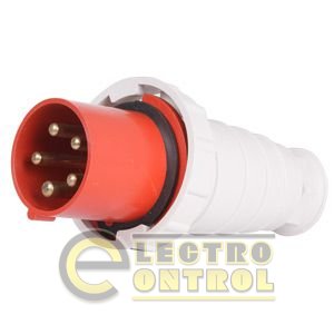 Силовая вилка переносная e.plug.pro.5.63, 5п., 380В, IP 67, 63А (035)