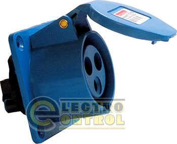 Силова розетка вбудовується e.socket.pro.3.32.wall, 3п., 220В (423)