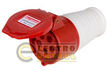 Силова розетка переносна e.socket.pro.5.16, 5п., 380В, 16А (215)