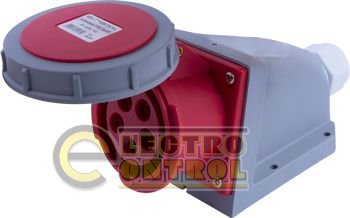 Силова розетка стаціонарна e.socket.115.16.67, 5п., 400В, 16А, IP 67