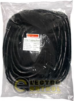 Спиральная обвязка e.spiral.stand.30.black, 26-150 мм, 10м, черная