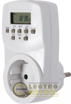 Таймер електронний тижневий розетковий e.control.t13