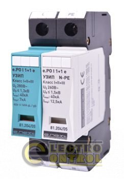 УЗІП e.PO I 1+1 e 280V/7kA клас I+II+III, 1 полюс + N-PE, моноблок