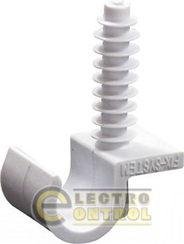 Хомут-Кліпса e.pipe.uni.clip.stand.22 для труби буд.22 універсальний з дюбелем Хомут-Кліпса e.pipe.uni.clip.stand.22 для труби буд.22 універсальний з дюбелем