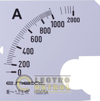 Шкала для амперметра щитового e.meter72.a1000.scale AC 1000A