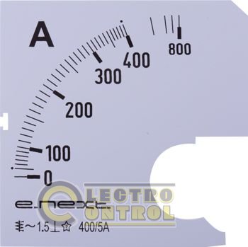 Шкала для амперметра щитового e.meter72.a400.scale AC 400A