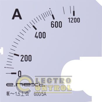 Шкала для амперметра щитового e.meter72.a600.scale AC 600A