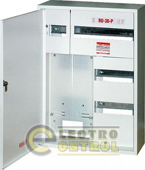 Шкаф распределительный e.mbox.RU-36-P-Z мет. навесной, 3-ф. счетчик,36 мод. замком, 560х410х185 мм Шкаф распределительный e.mbox.RU-36-P-Z мет. навесной, 3-ф. счетчик,36 мод. замком, 560х410х185 мм