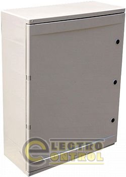 Шкаф ударопрочный из АБС-пластика e.plbox.210.280.130.18m.blank, 250х330х130мм, IP65 с панелью под 18 модулей