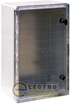 Шкаф ударопрочный из АБС-пластика e.plbox.400.600.200.tr, 400х600х200мм, IP65 с прозрачной дверцей