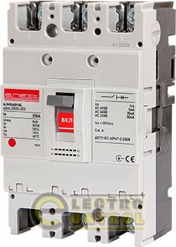 Шафової автоматичний вимикач e.industrial.ukm.250S.250, 3р, 250А