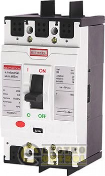 Шкафной автоматический выключатель e.industrial.ukm.60Sm.32, 3р, 32А