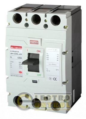 Шафової автоматичний вимикач e.industrial.ukm.630SL.630, 3р, 630А