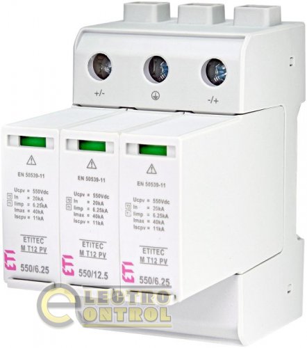 Ограничитель перенапряжения ETITEC M T12 PV 1100/12,5 Y (для PV систем) 2440511