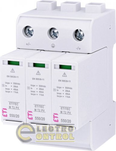 Ограничитель перенапряжения ETITEC M T2 PV 1100/20 Y (для PV систем) 2440515