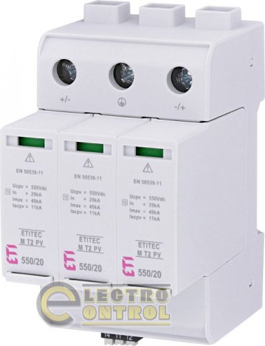 Ограничитель перенапряжения ETITEC M T2 PV 1100/20 Y RC (для PV систем) 2440516