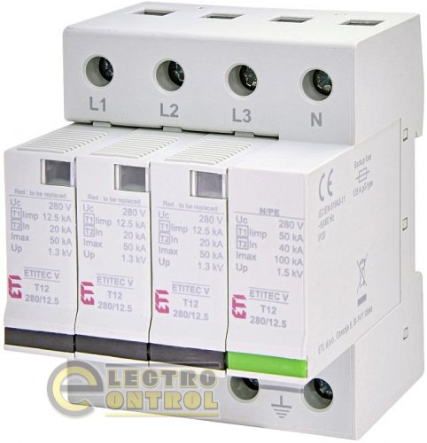 Ограничитель перенапряжения ETITEC V T12 280/12,5 (3+1) 2442908