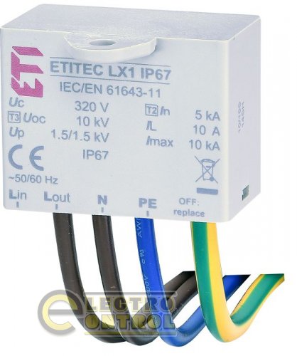 Ограничитель перенапряжения ETITEC LX1 IP67 2442983