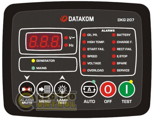DATAKOM DKG-207 Контролер автоматичного керування генератором і введення резерву