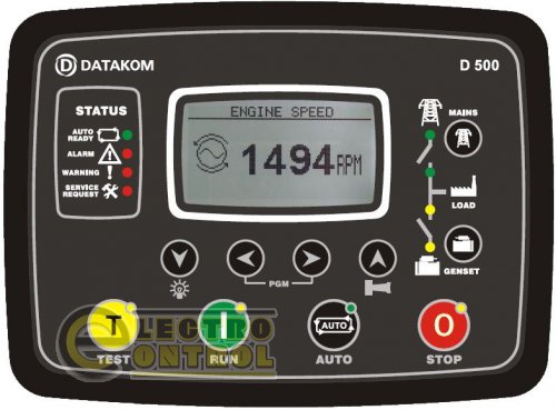 DATAKOM D-500-Comm-Ext Многофункциональный контроллер управления генератором. Расширенная версия