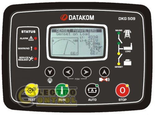 DATAKOM DKG-509 CAN Контролер генератора з автоматичним уведенням резерву c інтерфейсом J1939