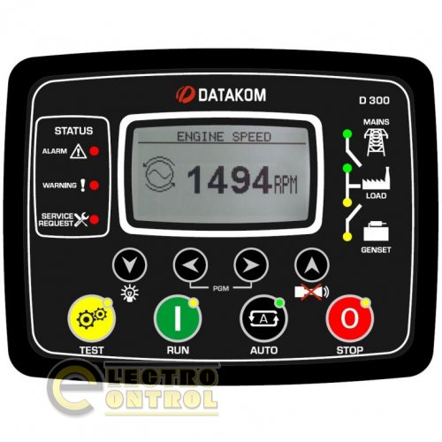DATAKOM D-300-EXT Многофункциональный контроллер генератора MPU + J1939 . Расширенная версия