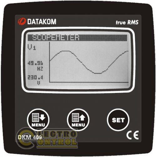 DATAKOM DKM-409 Анализатор сети, 96x96mm, RS-485, дополнит. вход/выход
