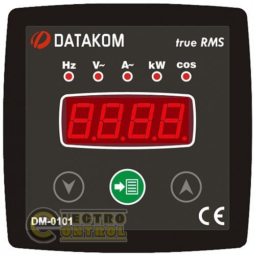 DATAKOM DM-0101 Мультиметр, 1 фаза, 72x72mm
