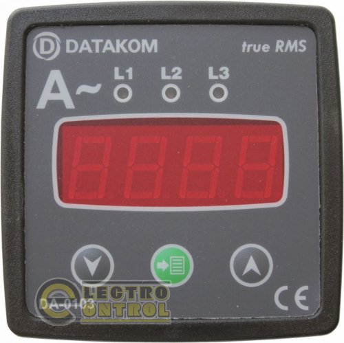 DATAKOM DA-0103 Амперметр, 3 фазы, 72x72мм