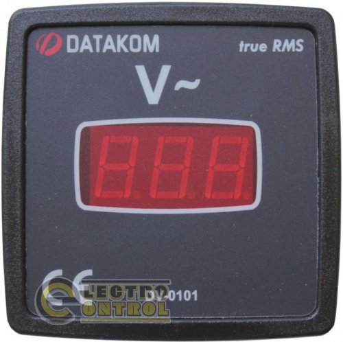 DATAKOM DV-0101 Вольтметр, 1 фаза, 72x72mm