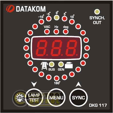DATAKOM DKG-117, 72x72mm Контроллер синхронизации с контрольным реле