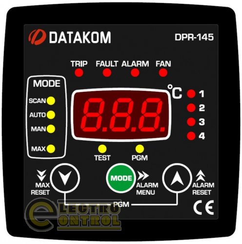 DATAKOM DPR-145 (AC ист.питания) Контроллер температурной защиты MV трансформаторов
