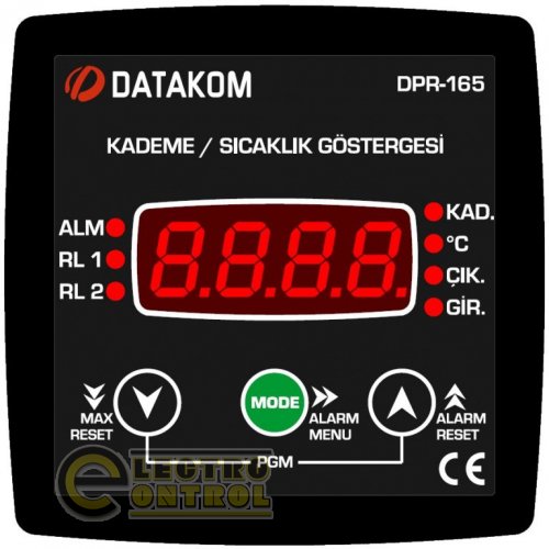 DATAKOM DPR-165 Контролер індикації кроку трансформатора з тепловий захисник