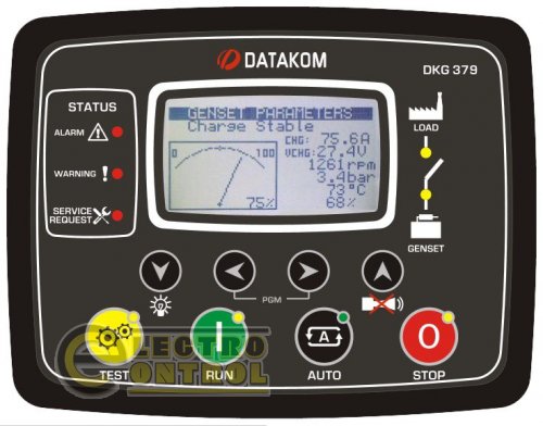DATAKOM DKG-379-POWER-MPU Многофункциональный контроллер управления генератором постоянного тока, 7A выход актуатора