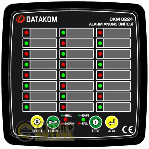 DATAKOM DKM-0224 Сигнализатор аварийных ситуаций, 24 канала, источник питания переменного тока