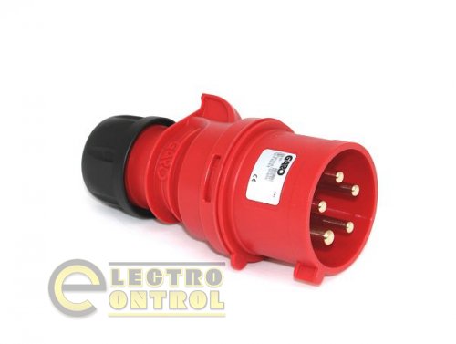Вилка GARO 32A, 230/400V, 5 пол. IP44