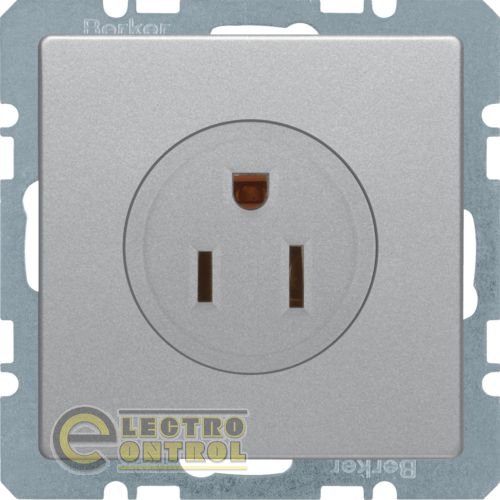 Розетка USA/CANADA NEMA 5-15 R, 15А/125В, алюміній, Q.х