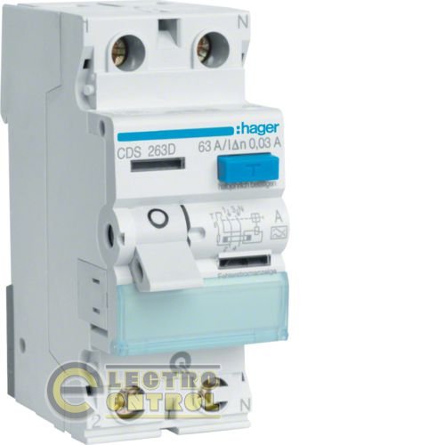УЗО QC 2P 63A 30mA A
