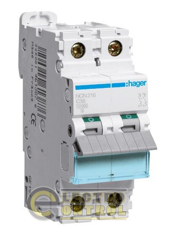 Автоматичний вимикач Hager NCN216 16А 2p AC