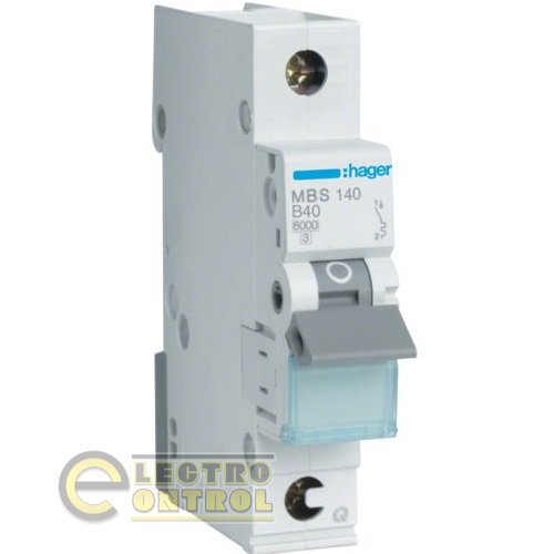 Автоматический выключатель Hager MBS140 40А 1p AC