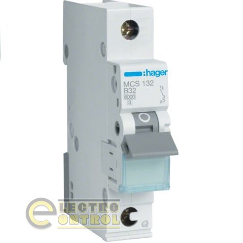 Автоматический выключатель Hager MCS132 32А 1p AC